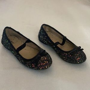 Cat and Jack slip on sparkly shoes for little girl